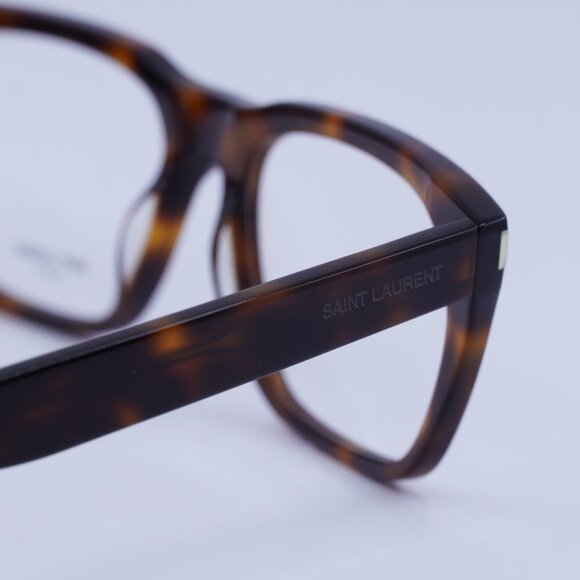 Saint Laurent SL598OPT 003 Eyeglasses Havana 56mm Rectangle Frame - Picture 11 of 12